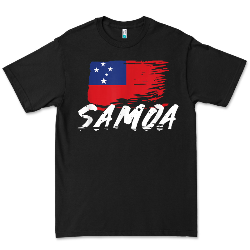 Samoan Gifts   Somoan Flag T Shirt Premium Tee by longCreatives | Teevron
