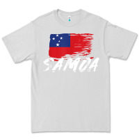 Dove Grey samoan gifts   somoan flag t shirt Premium Tee - longCreatives