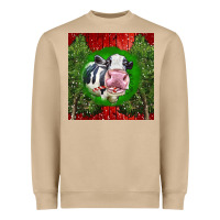 Mushroom christmas holstein Heavyweight Sweatshirt - LillyAllenDesigns