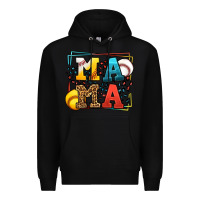 Black Leopard Softball And Baseball Mama Mother's Day Premium Hoodie - LillyAllenDesigns