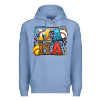 Colony Blue Leopard Softball And Baseball Mama Mother's Day Premium Hoodie - LillyAllenDesigns