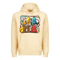 Pina Colada Leopard Softball And Baseball Mama Mother's Day Premium Hoodie - LillyAllenDesigns