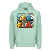 Seafoam Leopard Softball And Baseball Mama Mother's Day Premium Hoodie - LillyAllenDesigns