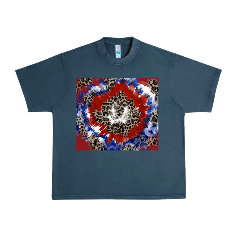Patriotic Tie Dye Urban Heavy Tee by CowGirlArtShop | Teevron