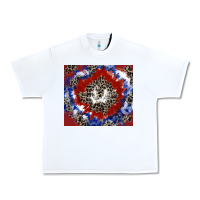 White patriotic tie dye Urban Heavy Tee - CowGirlArtShop