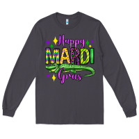 Smoke happy mardi gras alligator olivia Long Sleeve Tee - OliviaCreatesArt