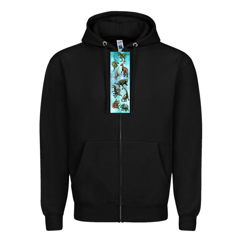 Dinosaurs Pen Wrap Zipper Hoodie by Artiststas | Teevron