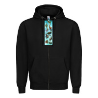 Black dinosaurs pen wrap Zipper Hoodie - Artiststas