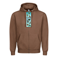 Chestnut dinosaurs pen wrap Zipper Hoodie - Artiststas