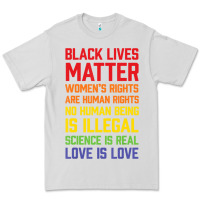 Dove Grey Black Lives Matter List Premium Tee - longCreatives
