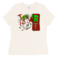 Bone Christmas Character Nurse Ladies Tee - NancyCooperArtShop