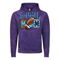 Football Mom Blue Team Color  Mother's Day Vintage Hoodie | Teevron