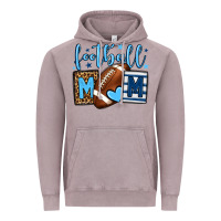 Vintage Zinc Football mom blue team color  mother's day Vintage Hoodie - HowdyJamesFarm
