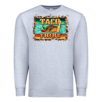 Heather Grey taco tribe western background Premium Sweatshirt - BarkalooDesign