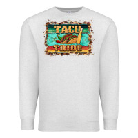 Oatmeal Heather taco tribe western background Premium Sweatshirt - BarkalooDesign