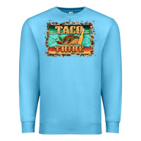 Ocean Blue taco tribe western background Premium Sweatshirt - BarkalooDesign