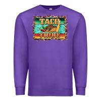 Purple taco tribe western background Premium Sweatshirt - BarkalooDesign