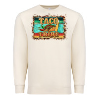 Sandshell taco tribe western background Premium Sweatshirt - BarkalooDesign