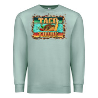 Seafoam taco tribe western background Premium Sweatshirt - BarkalooDesign