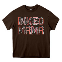 Chocolate Brown inked mama Heavy Core Tee - JahusDesignShop