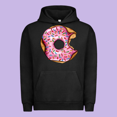 Pink Strawberry Donut Urban Hoodie Designed By Adodesignshop