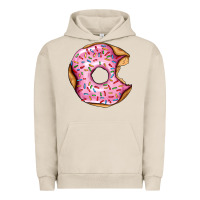 Pigment French Oak pink strawberry donut Urban Hoodie - AdoDesignShop