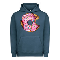 Pigment Midnight Navy pink strawberry donut Urban Hoodie - AdoDesignShop