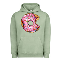 Pigment Oil Green pink strawberry donut Urban Hoodie - AdoDesignShop