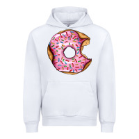 White pink strawberry donut Urban Hoodie - AdoDesignShop