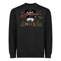 Black little miss Heavyweight Sweatshirt - SublimationCraftShop