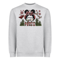 Heather Grey little miss Heavyweight Sweatshirt - SublimationCraftShop