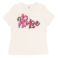 Bone hope breast cancer Ladies Tee - NancyCooperArtShop