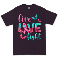 Plum live love fight breast cancer Premium Tee - texasbilliewilder