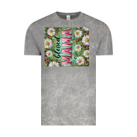 Cloud Rock Blessed mama with daisy and leopard Vintage Tee - RanaPortraitStore