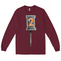 Burgundy marker 2 chain fa element Long Sleeve Tee - FaDigitalArtStudio