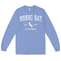 Colony Blue Morro Bay California CA Vintage Athletic Sports Design Long Sleeve Tee - longCreatives