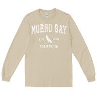 Mushroom Morro Bay California CA Vintage Athletic Sports Design Long Sleeve Tee - longCreatives