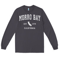 Smoke Morro Bay California CA Vintage Athletic Sports Design Long Sleeve Tee - longCreatives
