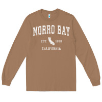 Toasted Coconut Morro Bay California CA Vintage Athletic Sports Design Long Sleeve Tee - longCreatives
