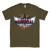 Army Green happy memorial day Classic Tee - HowdyJamesFarm