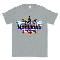 Heather Grey happy memorial day Classic Tee - HowdyJamesFarm