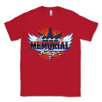Red happy memorial day Classic Tee - HowdyJamesFarm