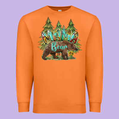 Mama Bear Trees Premium Sweatshirt Designed By Barkaloodesign