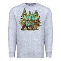 Heather Grey mama bear trees Premium Sweatshirt - BarkalooDesign