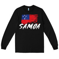 Black samoan gifts   somoan flag t shirt Long Sleeve Tee - longCreatives