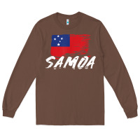 Chestnut samoan gifts   somoan flag t shirt Long Sleeve Tee - longCreatives