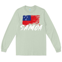 Matcha samoan gifts   somoan flag t shirt Long Sleeve Tee - longCreatives