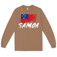 Toasted Coconut samoan gifts   somoan flag t shirt Long Sleeve Tee - longCreatives
