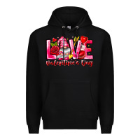 Black Love Valentines Day Gnome Premium Hoodie - CowhideDigitalArt