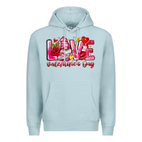 Blue Mist Love Valentines Day Gnome Premium Hoodie - CowhideDigitalArt